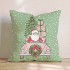Claus Cruiser Throw Pillow throw pillow - Hillcroft Home