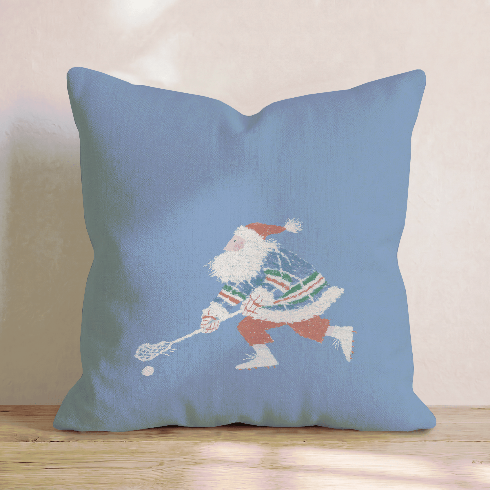 Claus Lacrosse Throw Pillow - Hillcroft Home