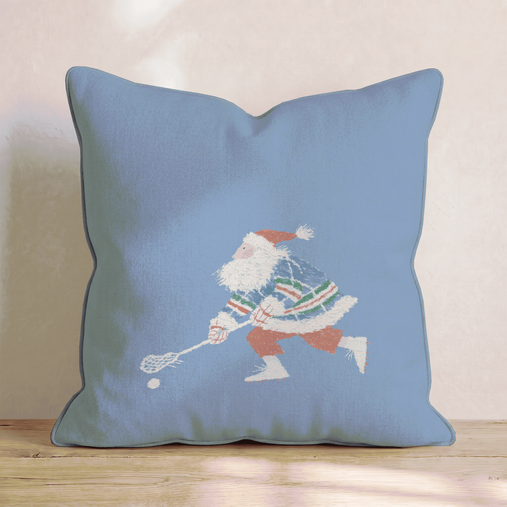 Claus Lacrosse Throw Pillow - Hillcroft Home