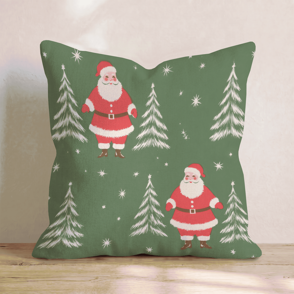 Clause for Celebration Throw Pillow throw pillow - Hillcroft Home