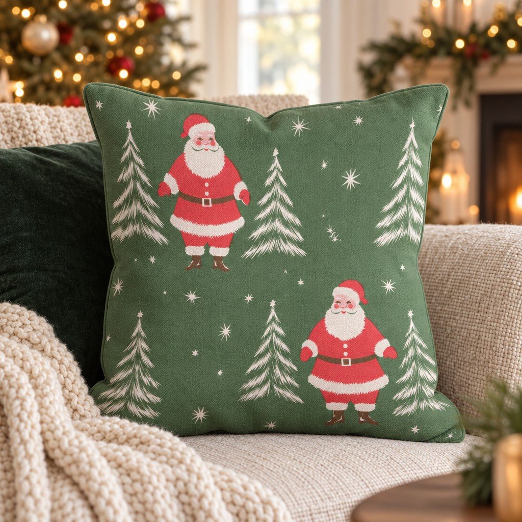 Clause for Celebration Throw Pillow throw pillow - Hillcroft Home