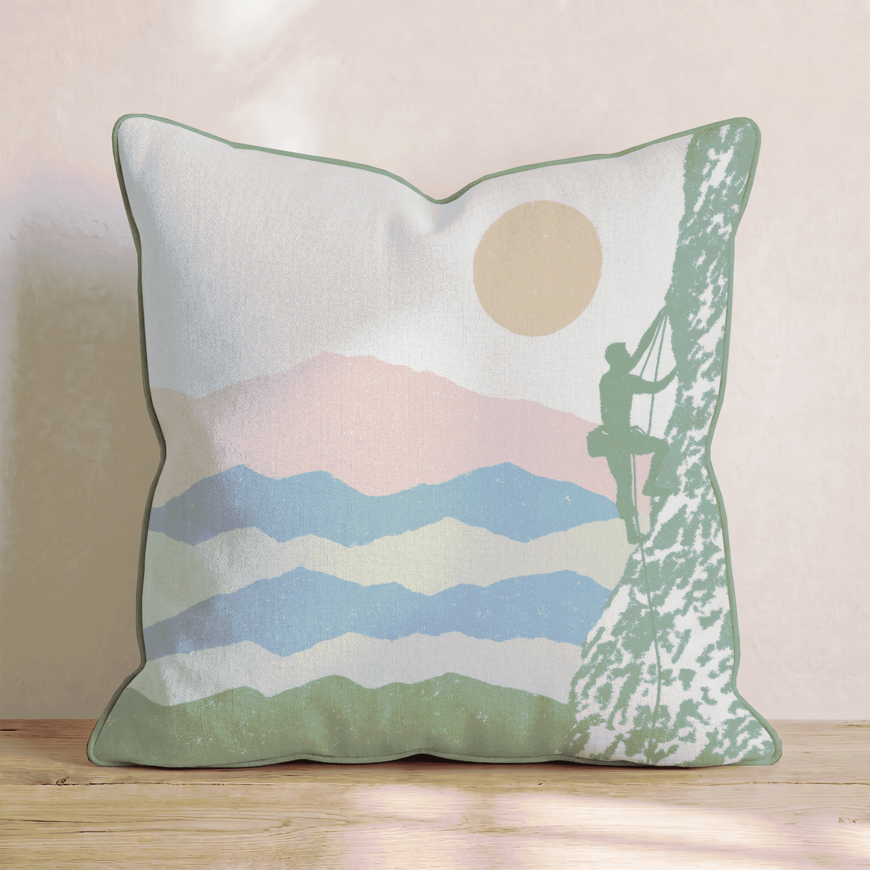 Climb to the Top Throw Pillow - Hillcroft Home