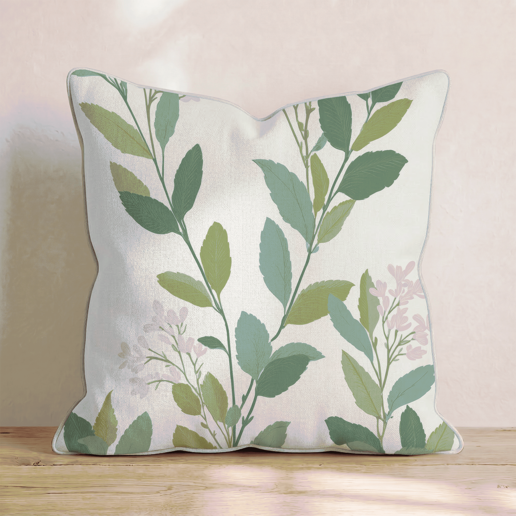 Climbing Stems Throw Pillow - Hillcroft Home