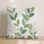 Climbing Stems Throw Pillow - Hillcroft Home