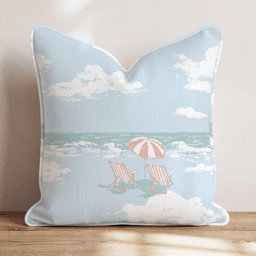 Cloud Beach Throw Pillow - Hillcroft Home