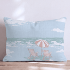 Cloud Beach Throw Pillow - Hillcroft Home