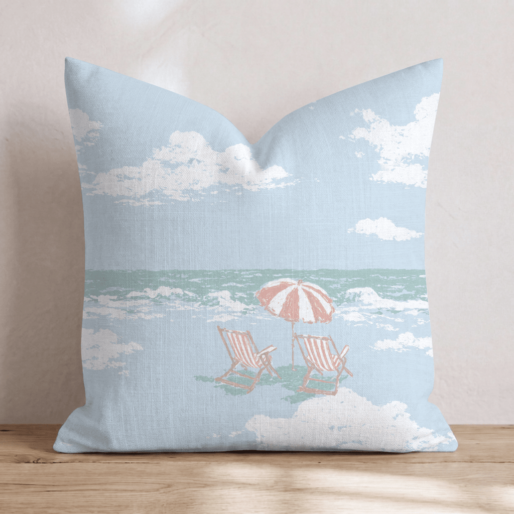 Cloud Beach Throw Pillow - Hillcroft Home