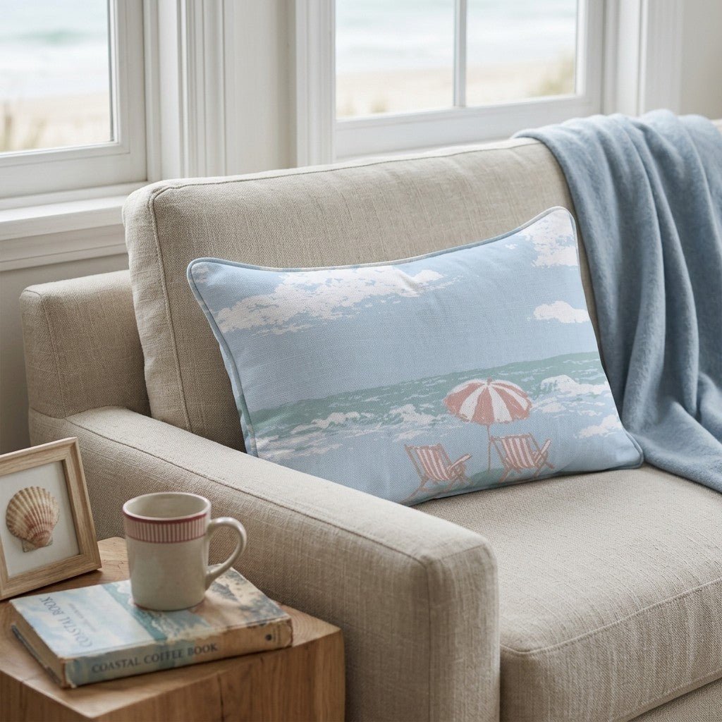Cloud Beach Throw Pillow - Hillcroft Home