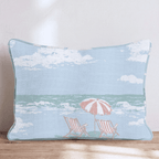 Cloud Beach Throw Pillow - Hillcroft Home