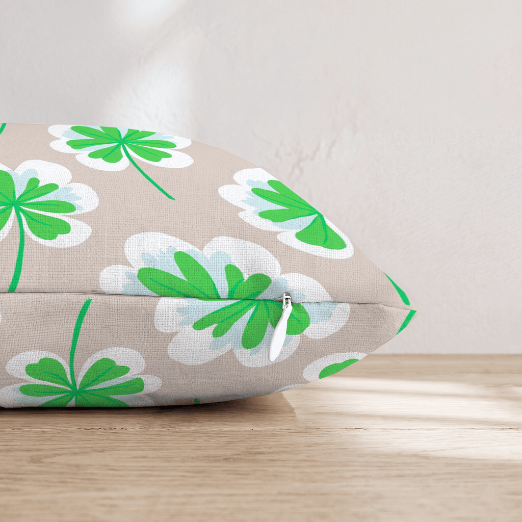 Clover Grid Clean Throw Pillow - Hillcroft Home