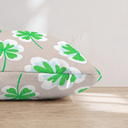Clover Grid Clean Throw Pillow - Hillcroft Home