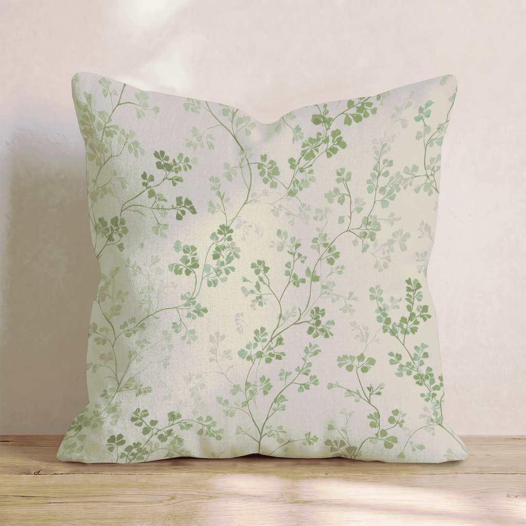 Clover Vine Delicate Throw Pillow - Hillcroft Home