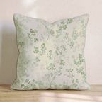 Clover Vine Delicate Throw Pillow - Hillcroft Home