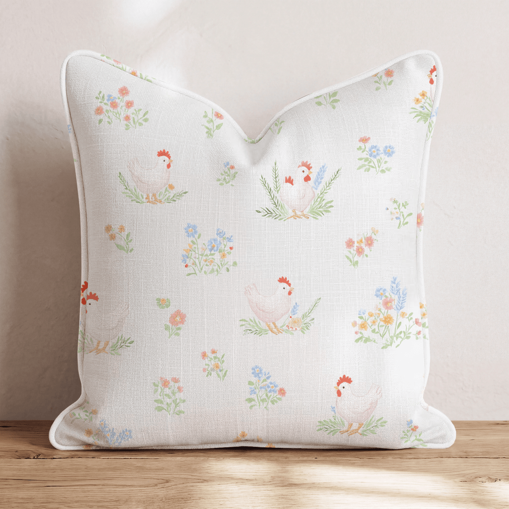 Cluck & Co Throw Pillow - Hillcroft Home