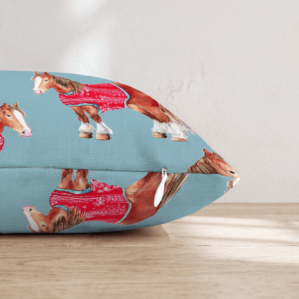 Clydesdale Sweaters Throw Pillow - Hillcroft Home
