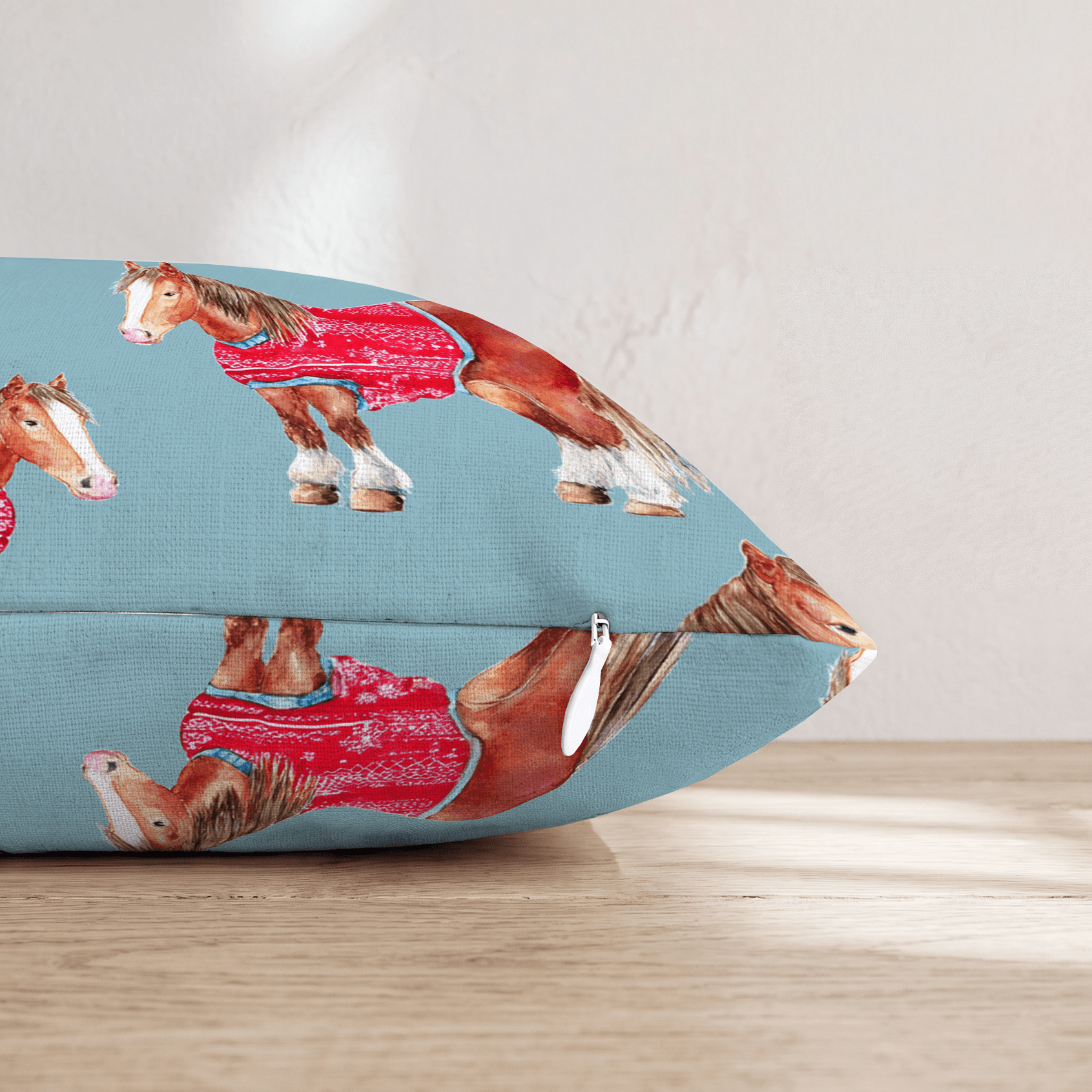 Clydesdale Sweaters Throw Pillow - Hillcroft Home