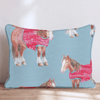 Clydesdale Sweaters Throw Pillow - Hillcroft Home