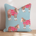 Clydesdale Sweaters Throw Pillow - Hillcroft Home