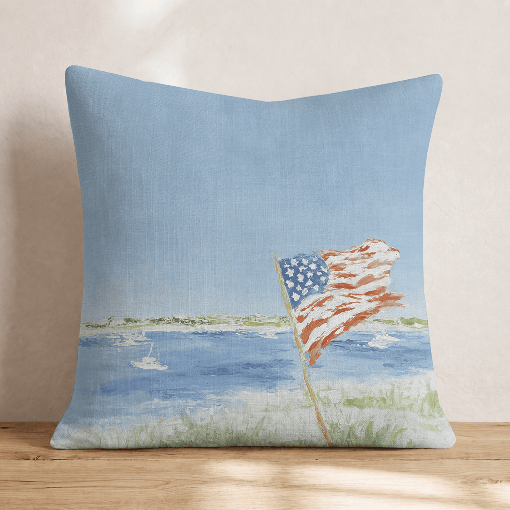 Coastal Americana Throw Pillow - Hillcroft Home