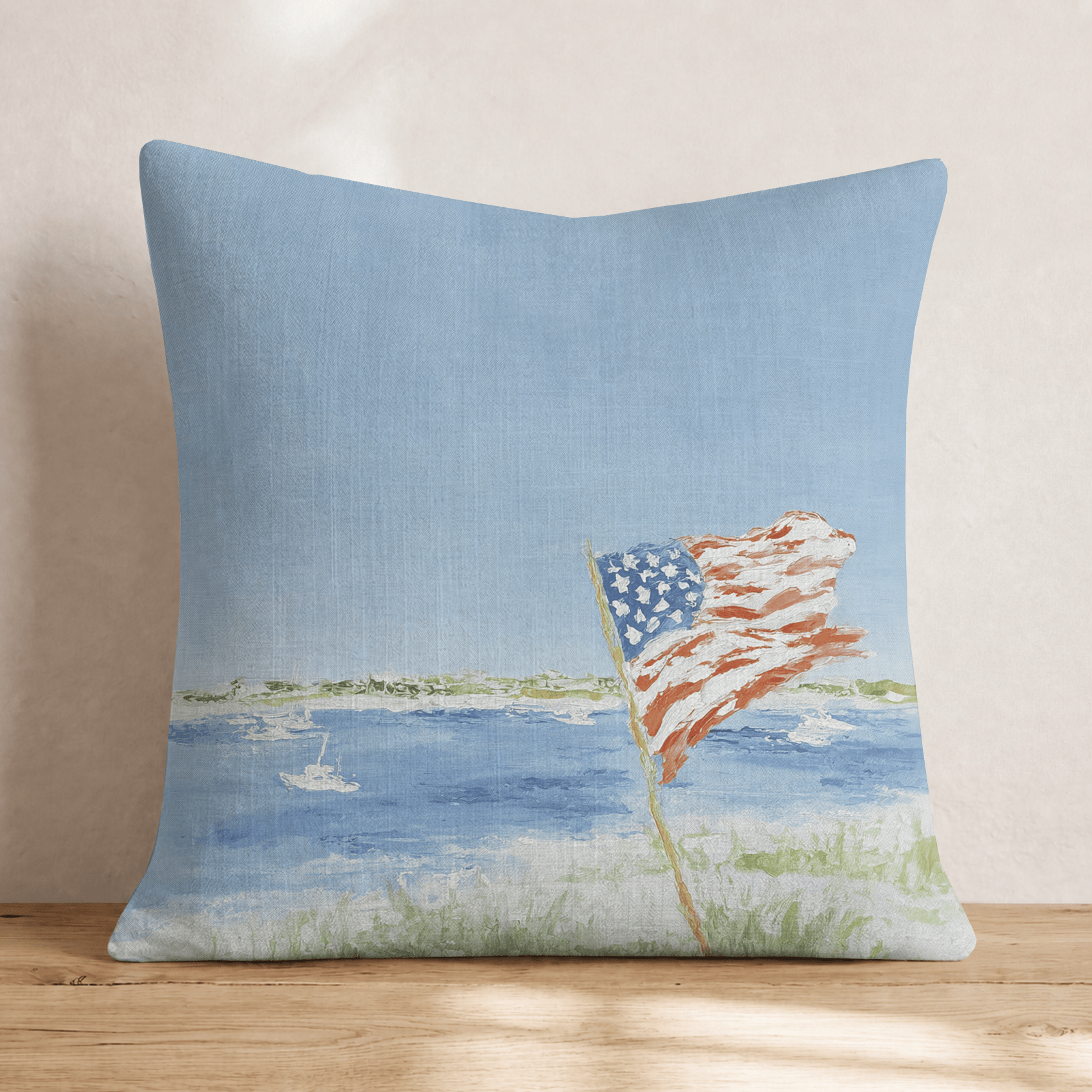 Coastal Americana Throw Pillow - Hillcroft Home