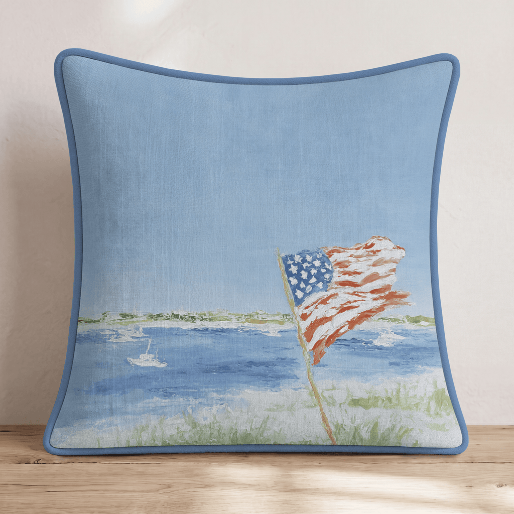 Coastal Americana Throw Pillow - Hillcroft Home