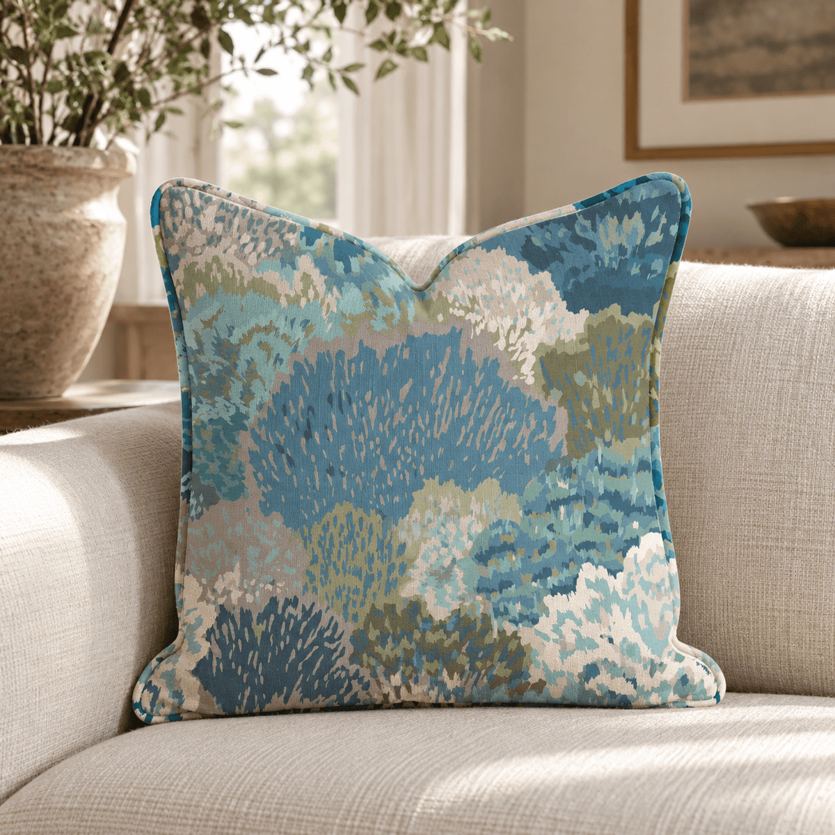 Coastal Charm Throw Pillow throw pillow - Hillcroft Home