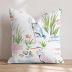 Coastal Herons Throw Pillow - Hillcroft Home