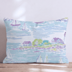 Coastal Lighthouse Throw Pillow - Hillcroft Home