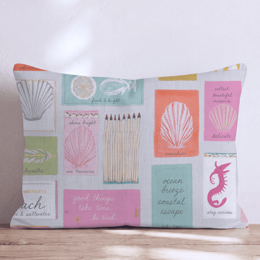 Coastal Matchbox Throw Pillow - Hillcroft Home
