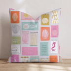 Coastal Matchbox Throw Pillow - Hillcroft Home