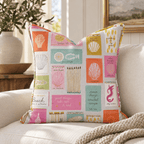 Coastal Matchbox Throw Pillow throw pillow - Hillcroft Home