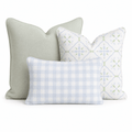 Coastal Palms Block Trio Throw Pillow Bundle throw pillow - Hillcroft Home