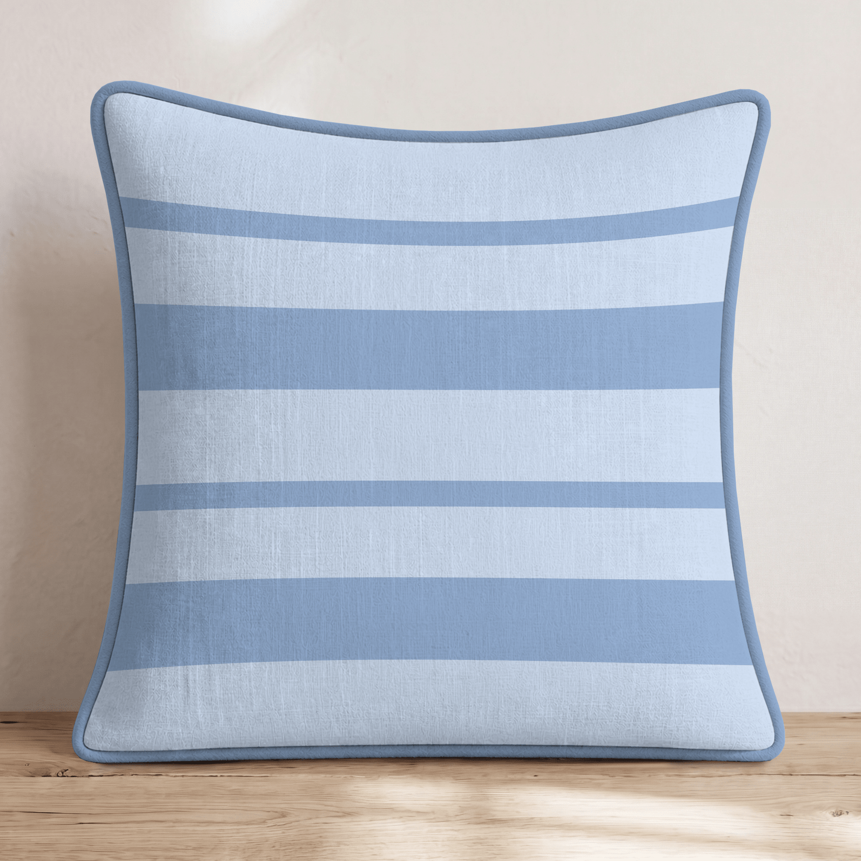 Coastal Palms Stripes Throw Pillow - Hillcroft Home