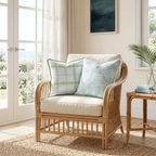 Coastal Palms Throw Pillow - Hillcroft Home