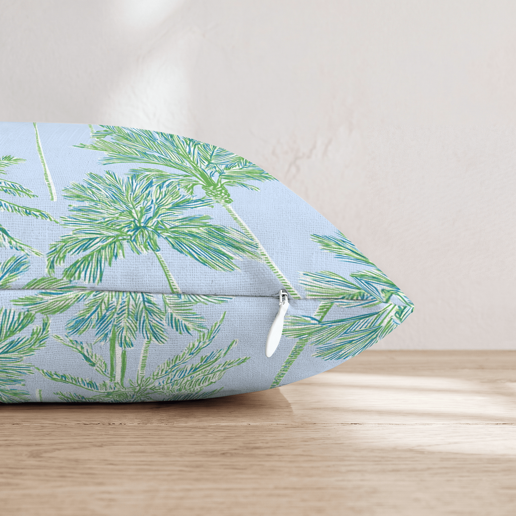 Coastal Palms Throw Pillow - Hillcroft Home