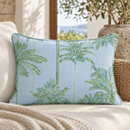 Coastal Palms Throw Pillow throw pillow - Hillcroft Home
