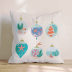 Coastal Reef Ornaments Throw Pillow - Hillcroft Home
