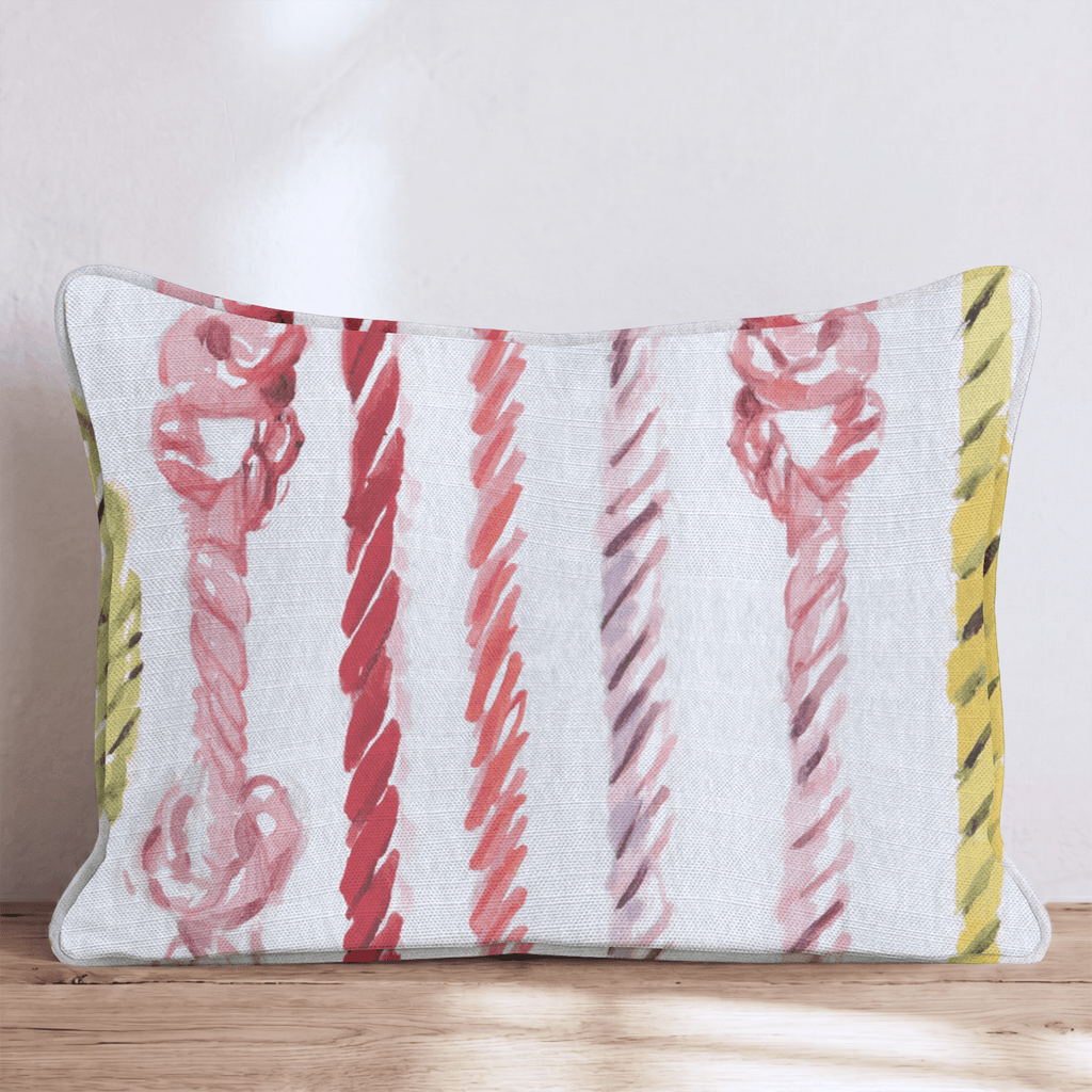 coastal ropes Throw Pillow - Hillcroft Home