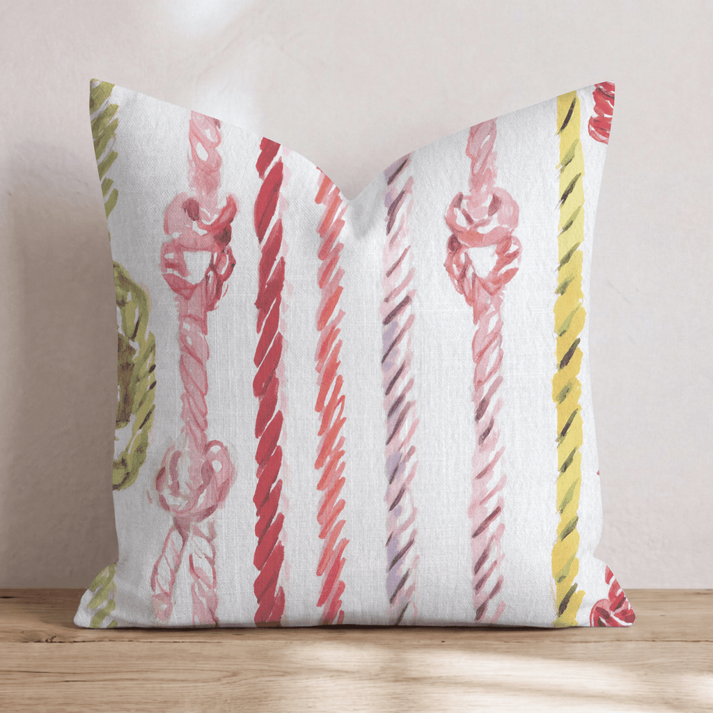 coastal ropes Throw Pillow - Hillcroft Home