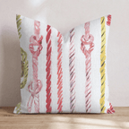 coastal ropes Throw Pillow - Hillcroft Home