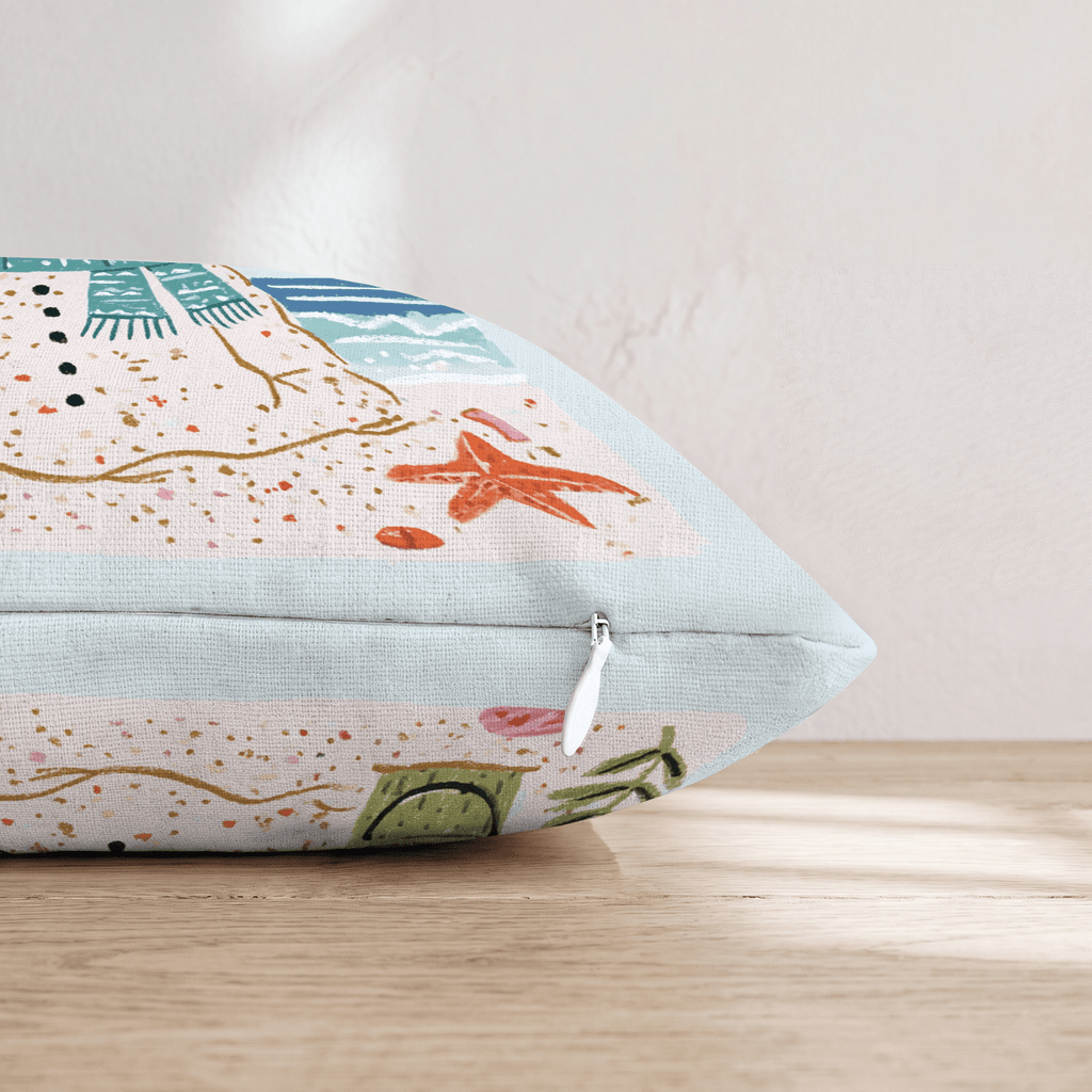 Coastal Sandman Throw Pillow - Hillcroft Home