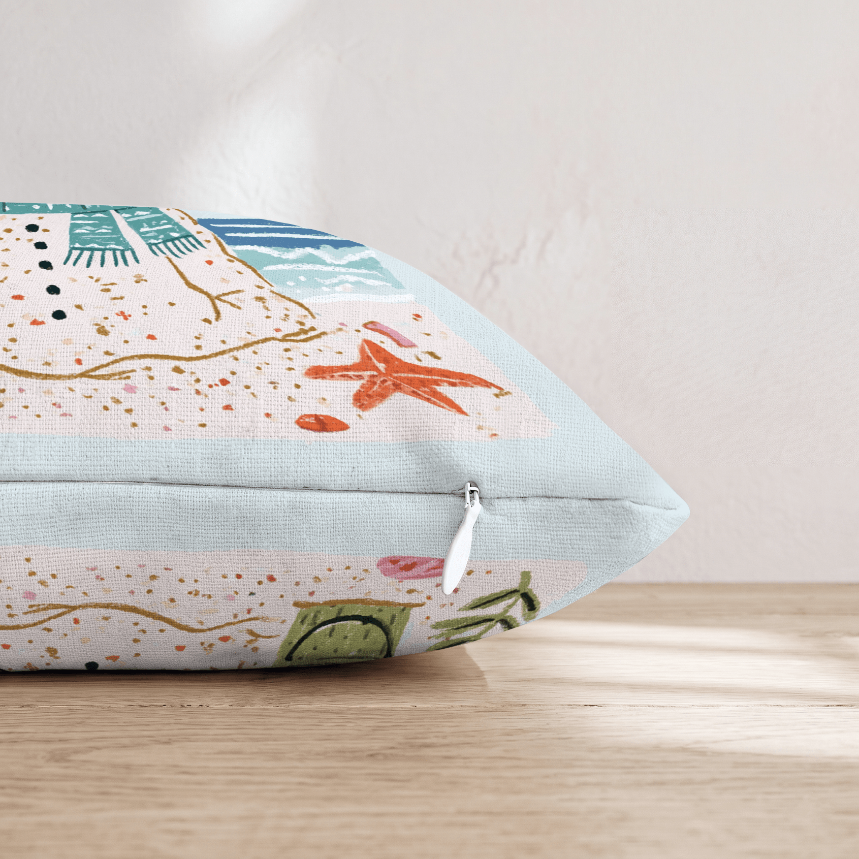Coastal Sandman Throw Pillow - Hillcroft Home