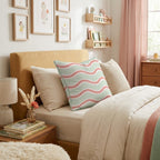 Coastal Waves Throw Pillow - Hillcroft Home