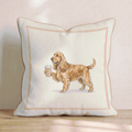 Cocker Spaniel Coffee Throw Pillow - Hillcroft Home