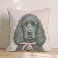 Cocker Spaniel Portrait Throw Pillow - Hillcroft Home