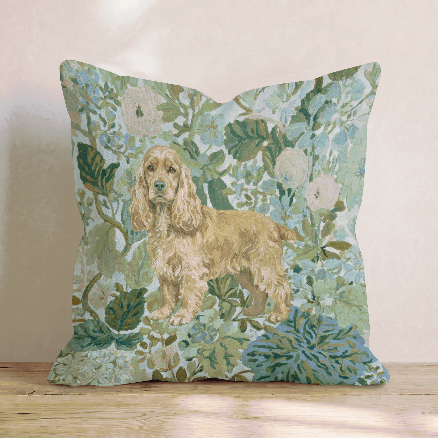 Cocker Spaniel Power Throw Pillow - Hillcroft Home