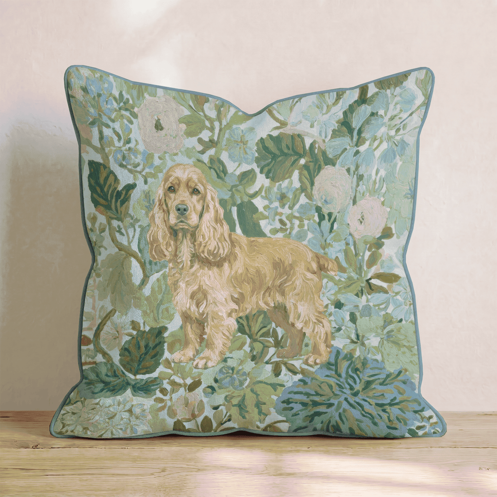 Cocker Spaniel Power Throw Pillow - Hillcroft Home