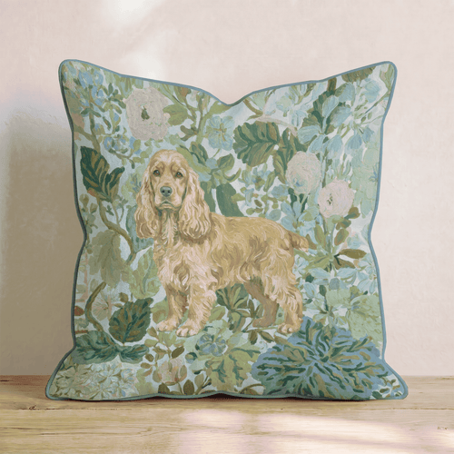 Cocker Spaniel Power Throw Pillow - Hillcroft Home