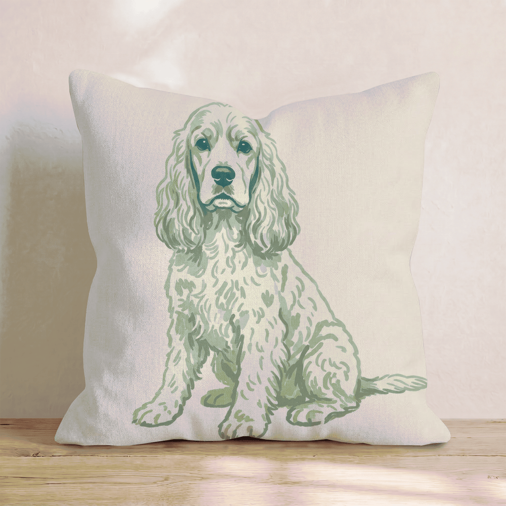 Cocker Spaniel Throw Pillow - Hillcroft Home