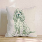 Cocker Spaniel Throw Pillow - Hillcroft Home